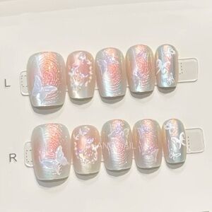 Iridescent Butterfly Nail Set